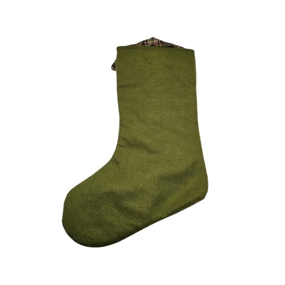 Gerson International Green Plaid Christmas Lumberjack Shirt Stocking 20" - Picture 3 of 4